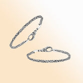 Sterling silver 4mm wheat chain bracelet – handcrafted Bali jewelry